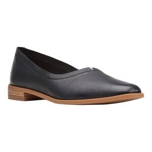Clarks Black Pure Walk Leather Loafer